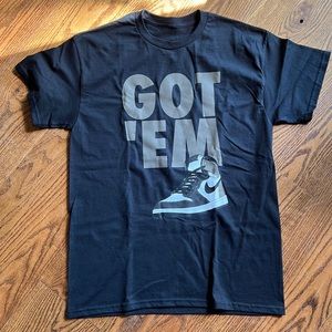 Black Grail got ‘em T-shirt Nike. New never washed with slight defect in seam.